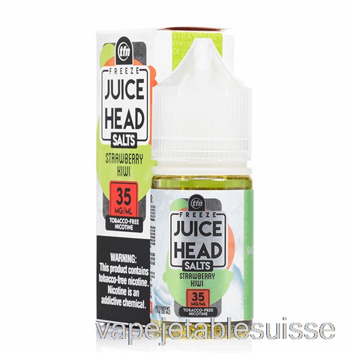 Vape Suisse Freeze Fraise Kiwi - Jus De Sels De Tête - 30ml 50mg